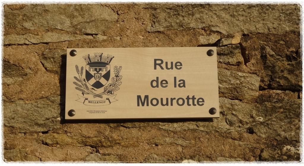 Plaques de rues de Bellenot-sous-Pouilly